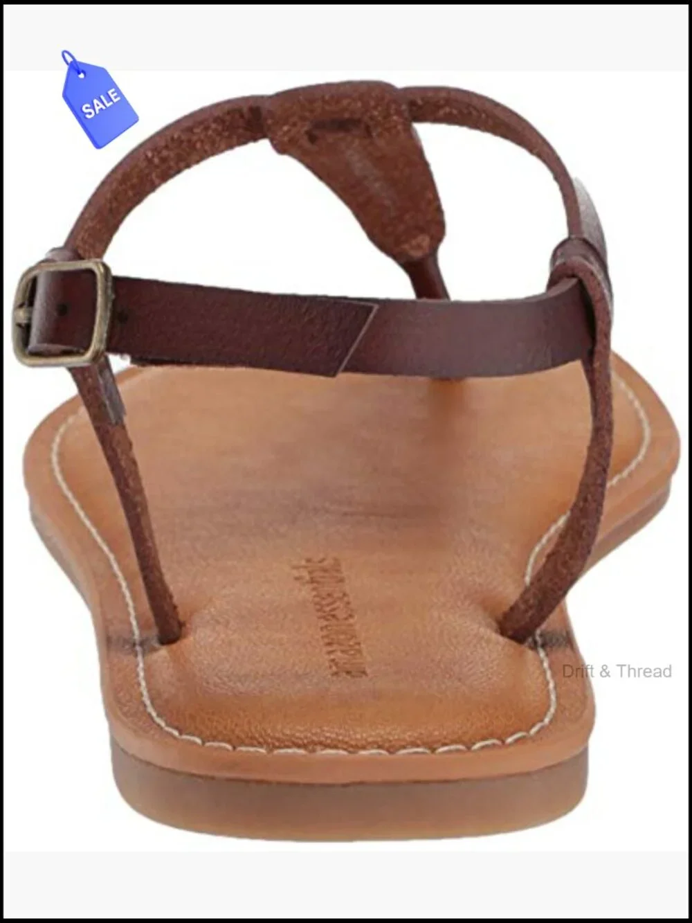 Adjustable Ankle Strap Sandal with Memory Foam Insole